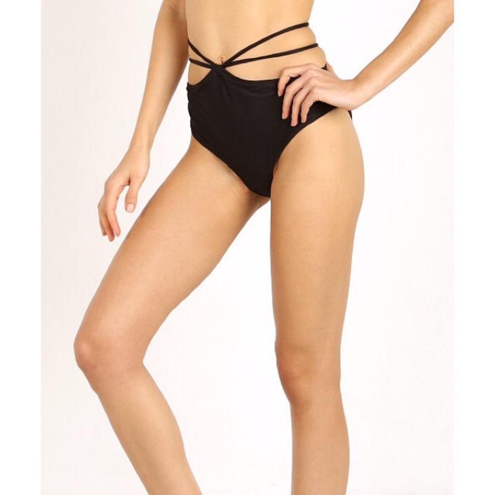FOR LOVE & LEMONS Monaco Bikini Bottom Black